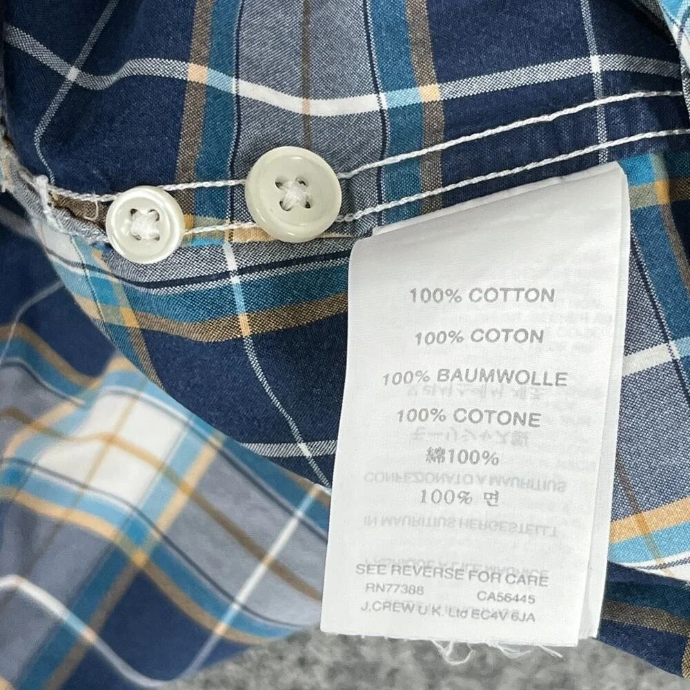 J Crew Plaid Shirt Men L Casual Everyday‎ Workwear Layering Classic Fit Office